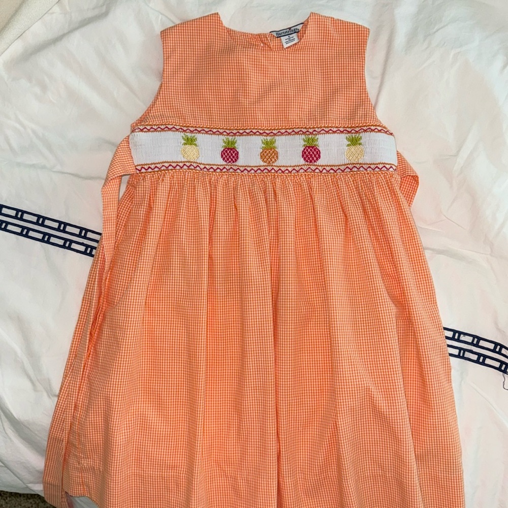 Pineapple smocked dress